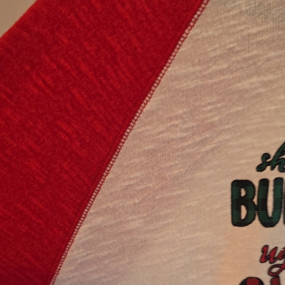 Cato Red and White Graphic Blouse - Picture 3 of 5